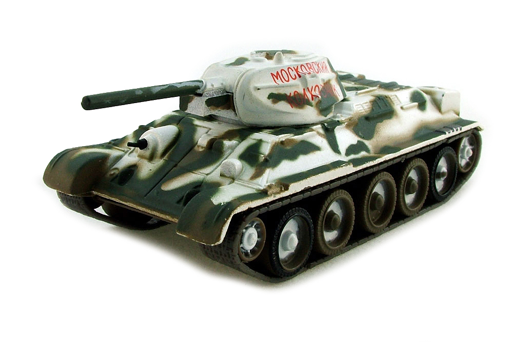 

Модель коллекционная DEAGOSTINI Tank panzer Т-34 (1942) русские танки #23, Белый