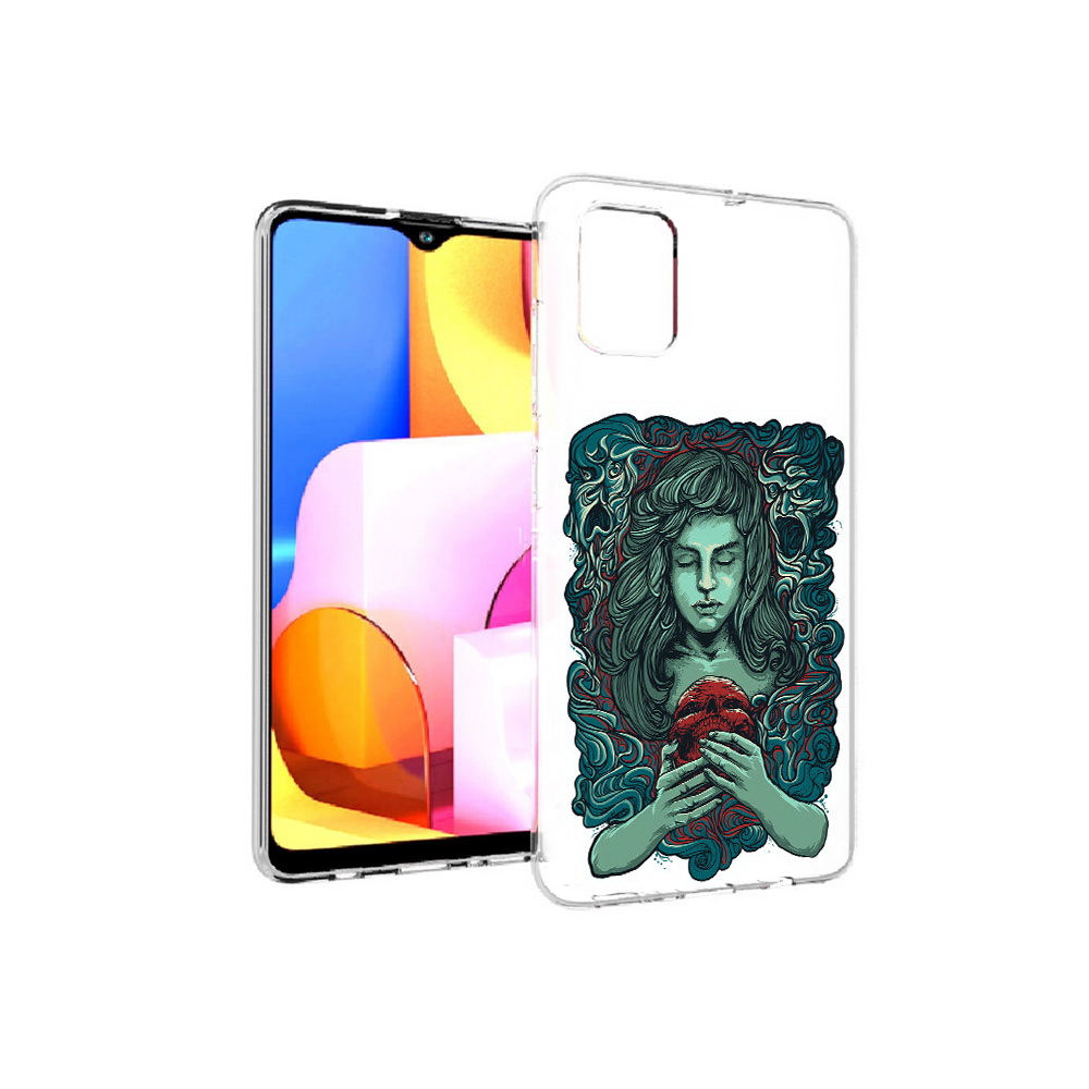 

Чехол MyPads Tocco для Samsung Galaxy A71 спящая девушка (PT142122.485.619), Прозрачный, Tocco