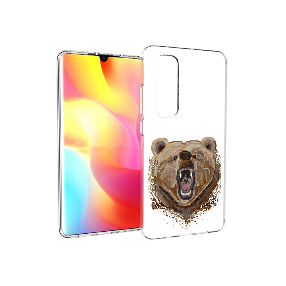 

Чехол MyPads Tocco для Xiaomi Mi Note 10 Lite пиксельный медведь (PT149714.254.539), Прозрачный, Tocco