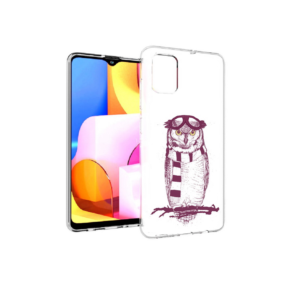 

Чехол MyPads Tocco для Samsung Galaxy A71 сова-летчик (PT142122.485.612), Прозрачный, Tocco
