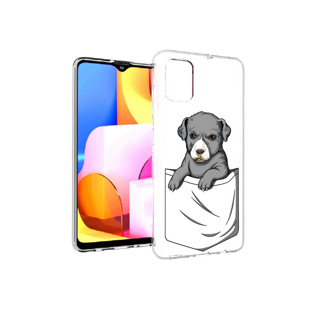 Чехол MyPads Tocco для Samsung Galaxy A71 собачка в кармане (PT142122.485.611)