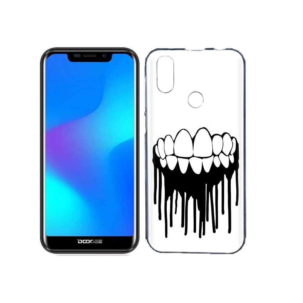 

Чехол MyPads Tocco для Doogee X70 зубы, Прозрачный, Tocco