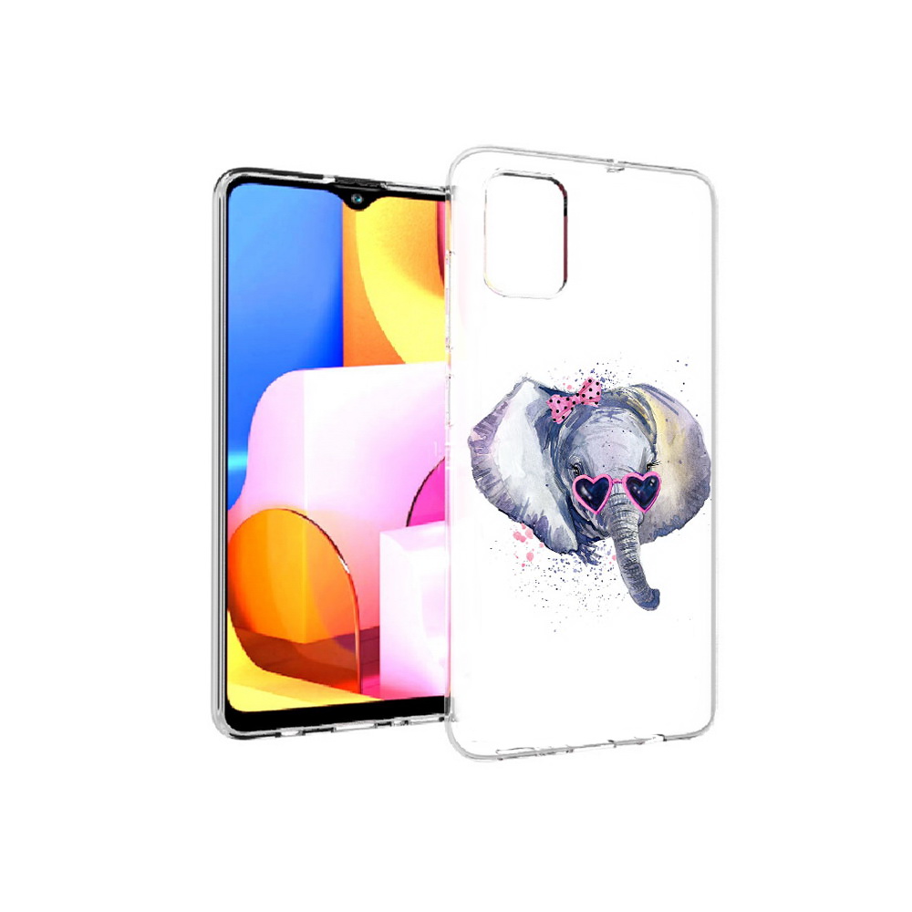 

Чехол MyPads Tocco для Samsung Galaxy A71 слоник в очках (PT142122.485.608), Прозрачный, Tocco