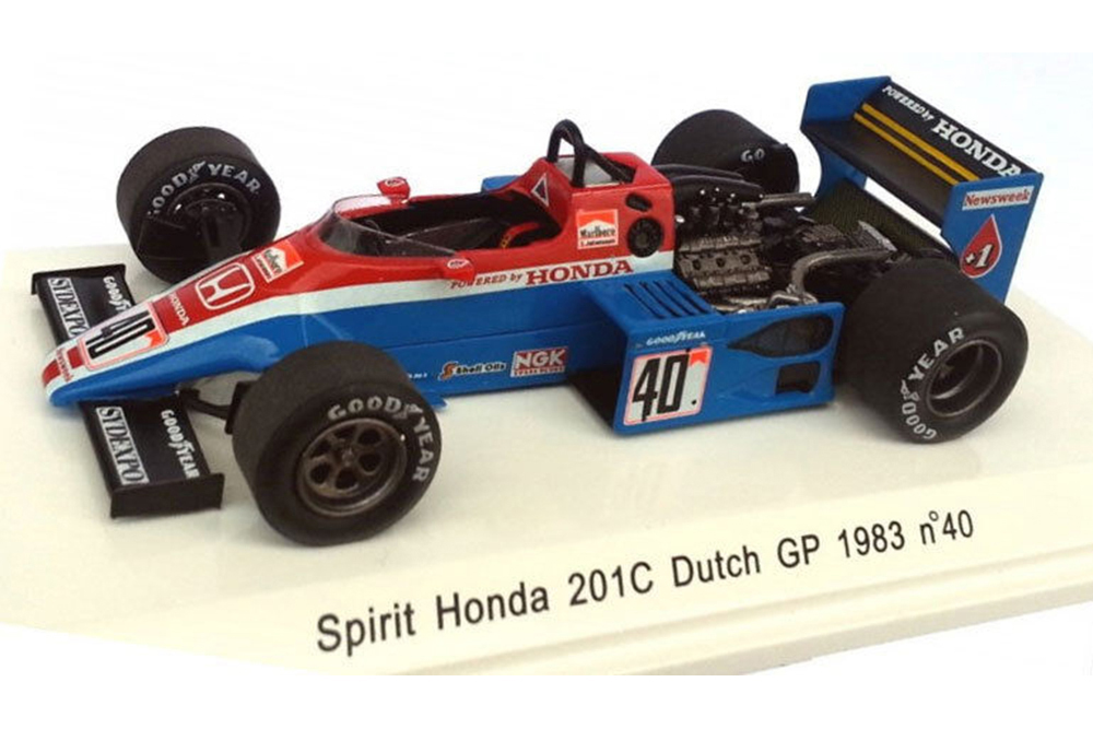 

Модель коллекционная SPARK Honda spirit 201C dutch gp 1983 s.johansson #40, Синий;красный
