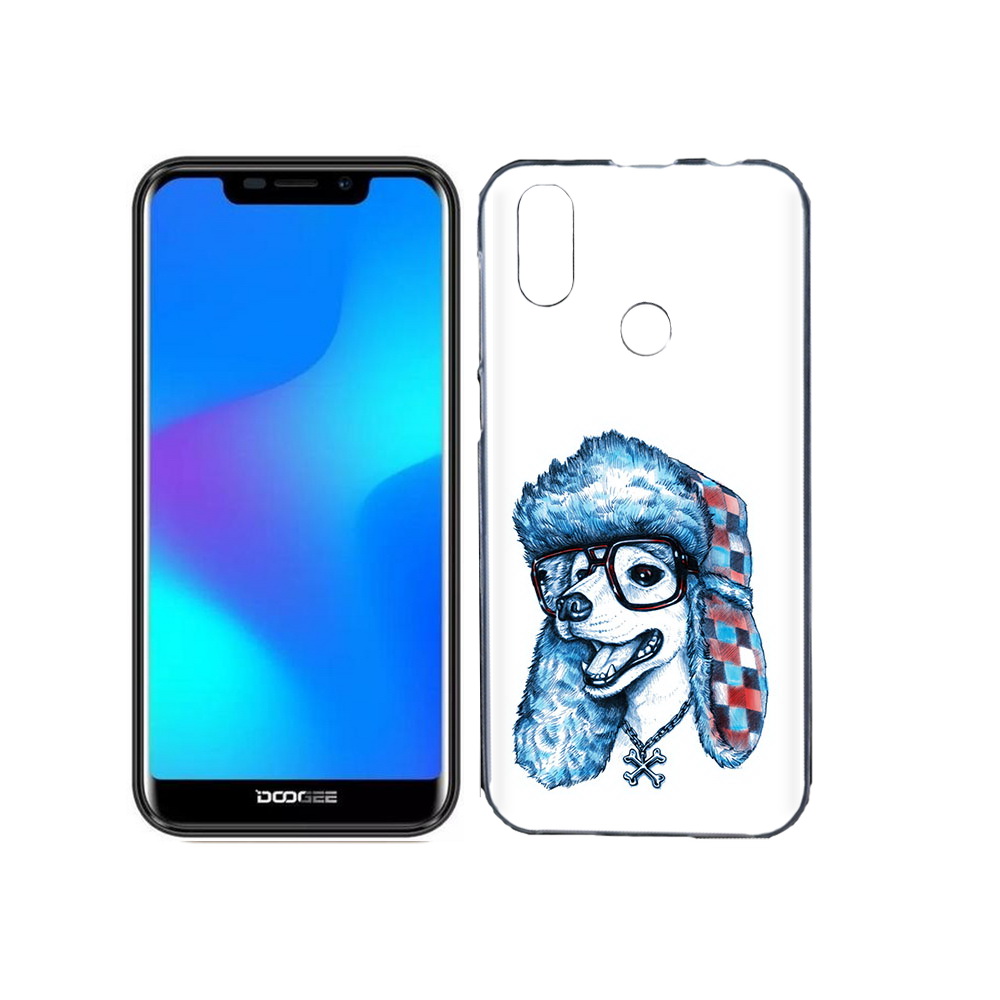 

Чехол MyPads Tocco для Doogee X70 зимний пес, Прозрачный, Tocco