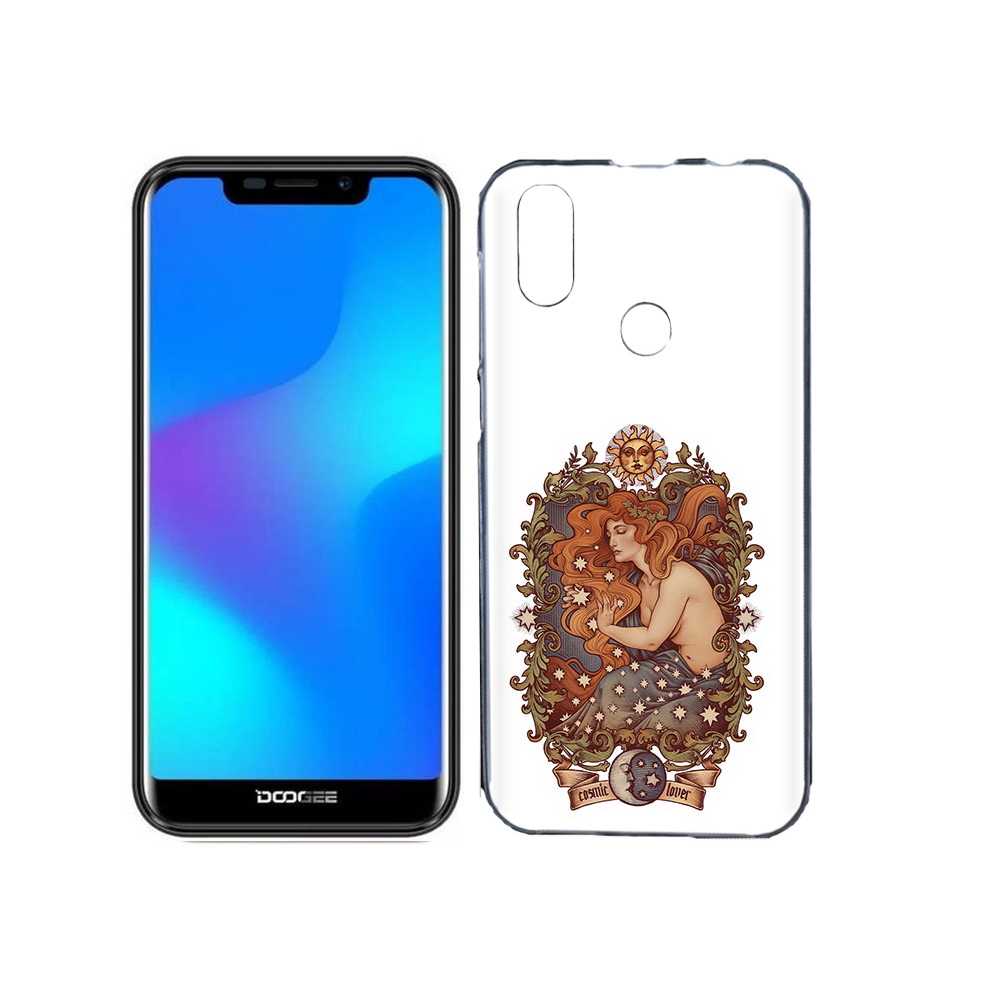 

Чехол MyPads Tocco для Doogee X70 звездная девушка абстракция, Прозрачный, Tocco