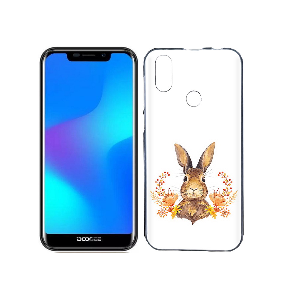 

Чехол MyPads Tocco для Doogee X70 зайка в цветах, Прозрачный, Tocco