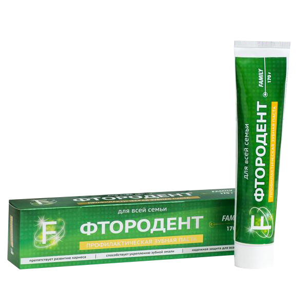 

Зубная паста Фтородент F для всей семьи серии Vilsendent, 170 г 7387103