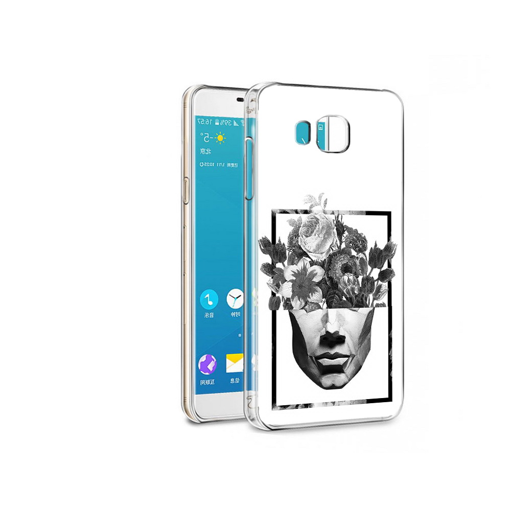 

Чехол MyPads Tocco для Samsung Galaxy Alpha черно белая ваза в абстракции, Прозрачный, Tocco