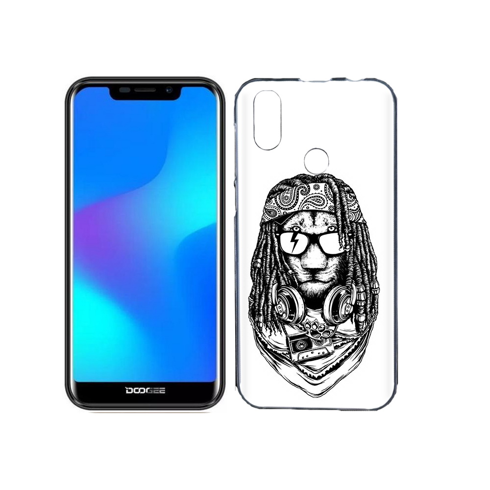 

Чехол MyPads Tocco для Doogee X70 дреды льва, Прозрачный, Tocco