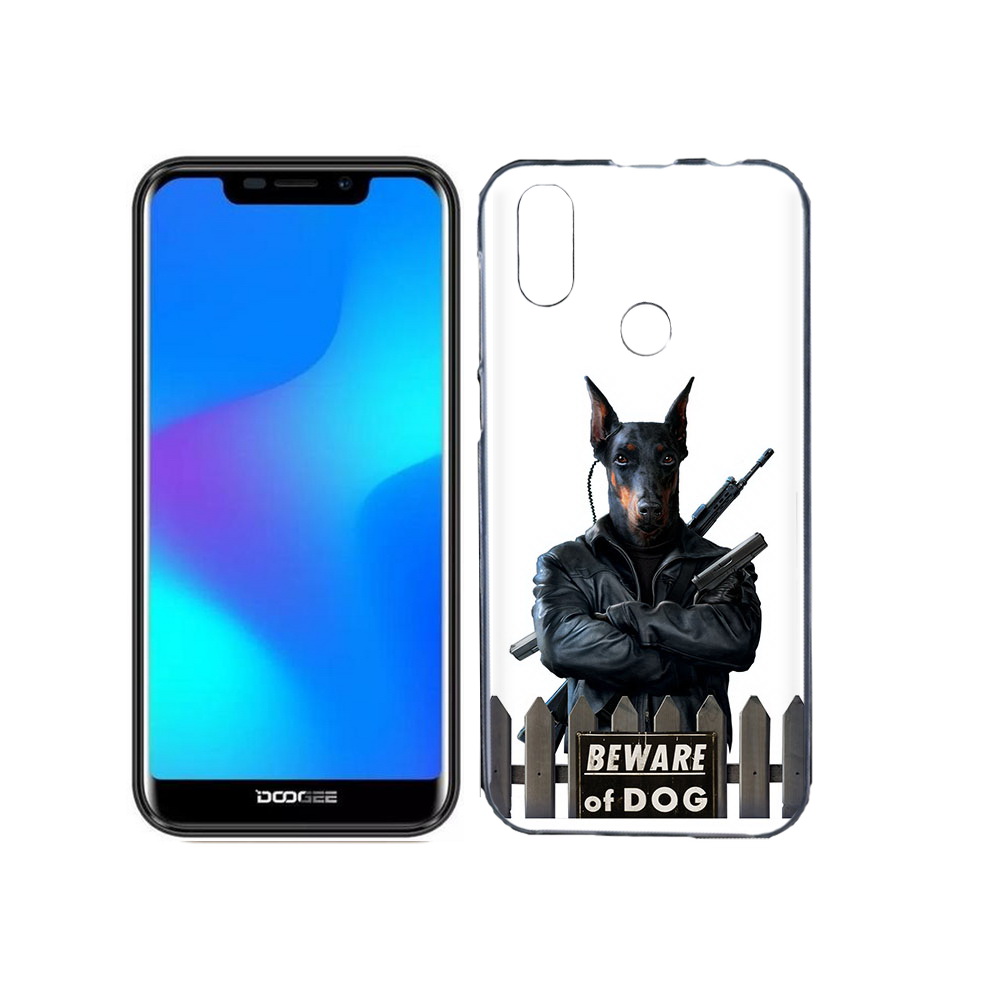 

Чехол MyPads Tocco для Doogee X70 доберман, Прозрачный, Tocco