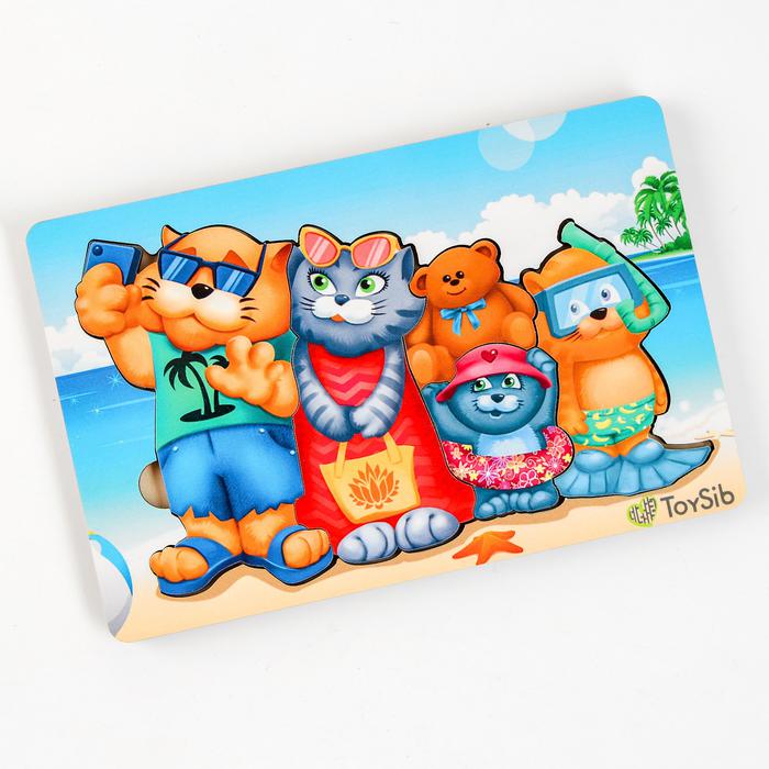 

Пазл ToySib Котики на отдыхе 1040
