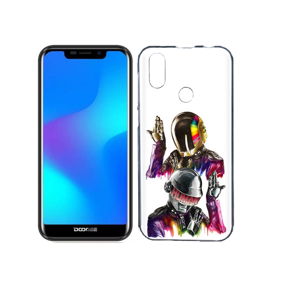 

Чехол MyPads Tocco для Doogee X70 диско космонавты, Прозрачный, Tocco