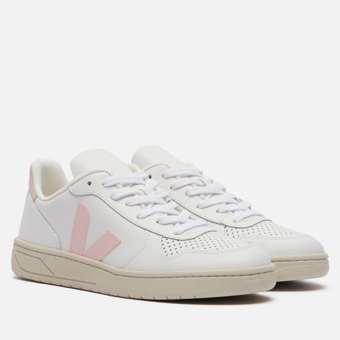 

Кроссовки женские VEJA V-10 Leather белые 39 EU, V-10 Leather