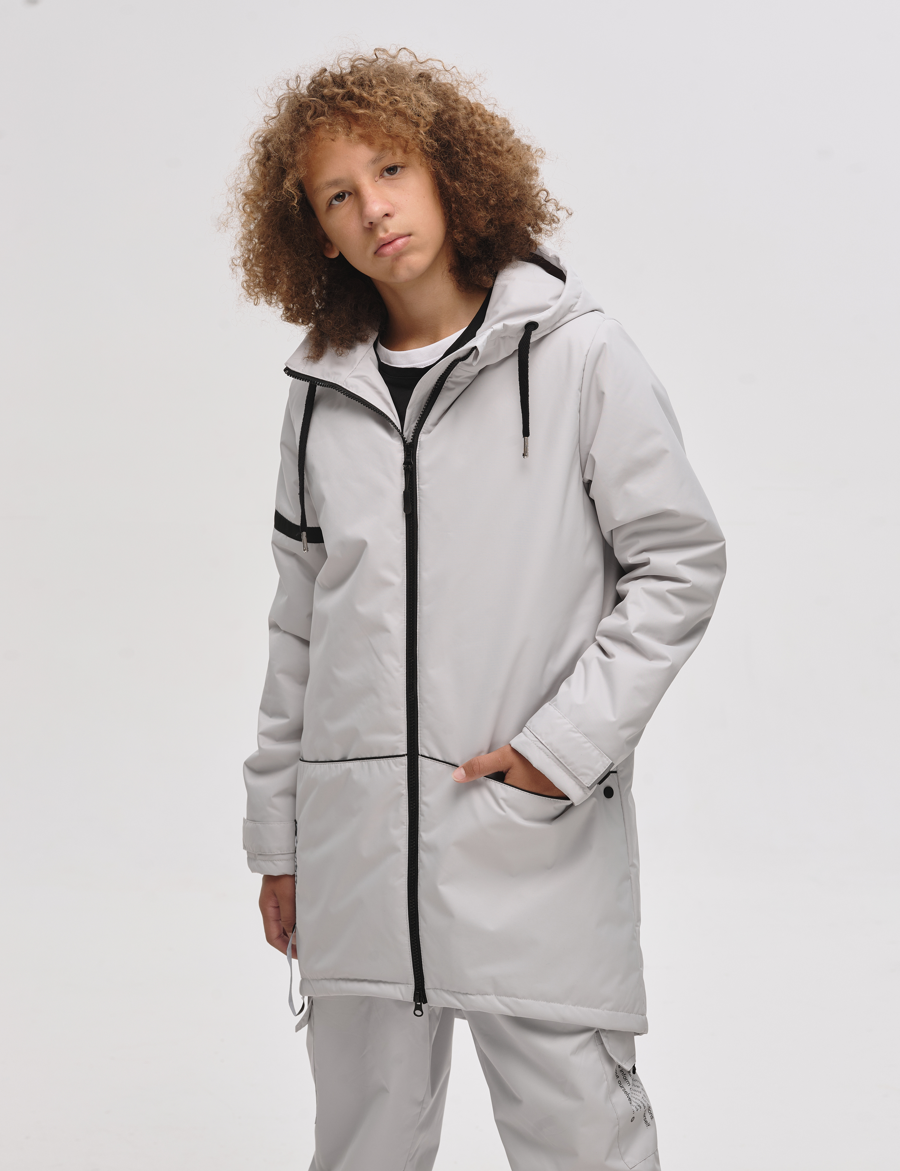

Куртка детская Nikki Bambino PMAX 016, Пепел, 152, Серый, PMAX_016