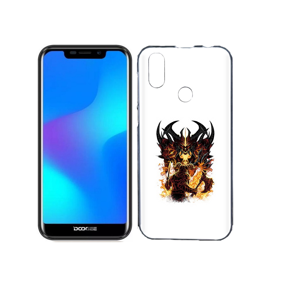 

Чехол MyPads Tocco для Doogee X70 демон shadow fiend, Прозрачный, Tocco