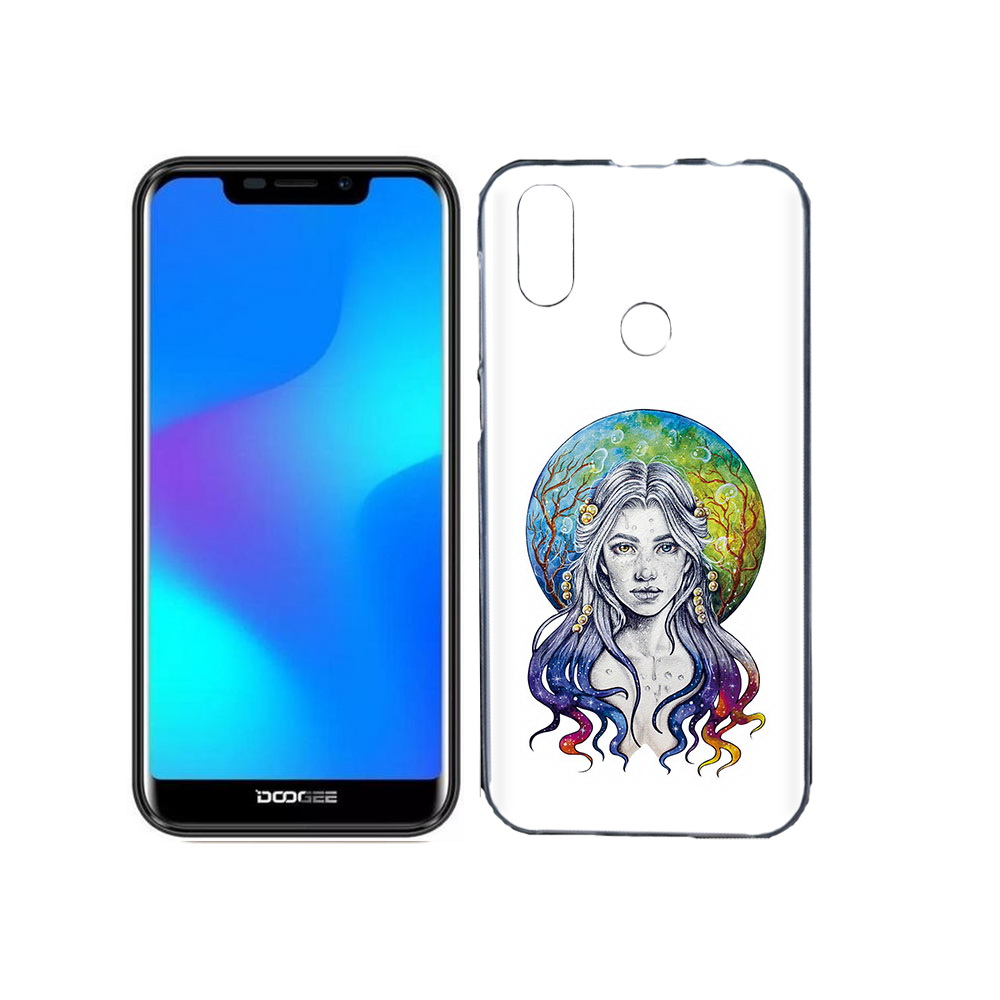 

Чехол MyPads Tocco для Doogee X70 девушка с красивыми волосами, Прозрачный, Tocco