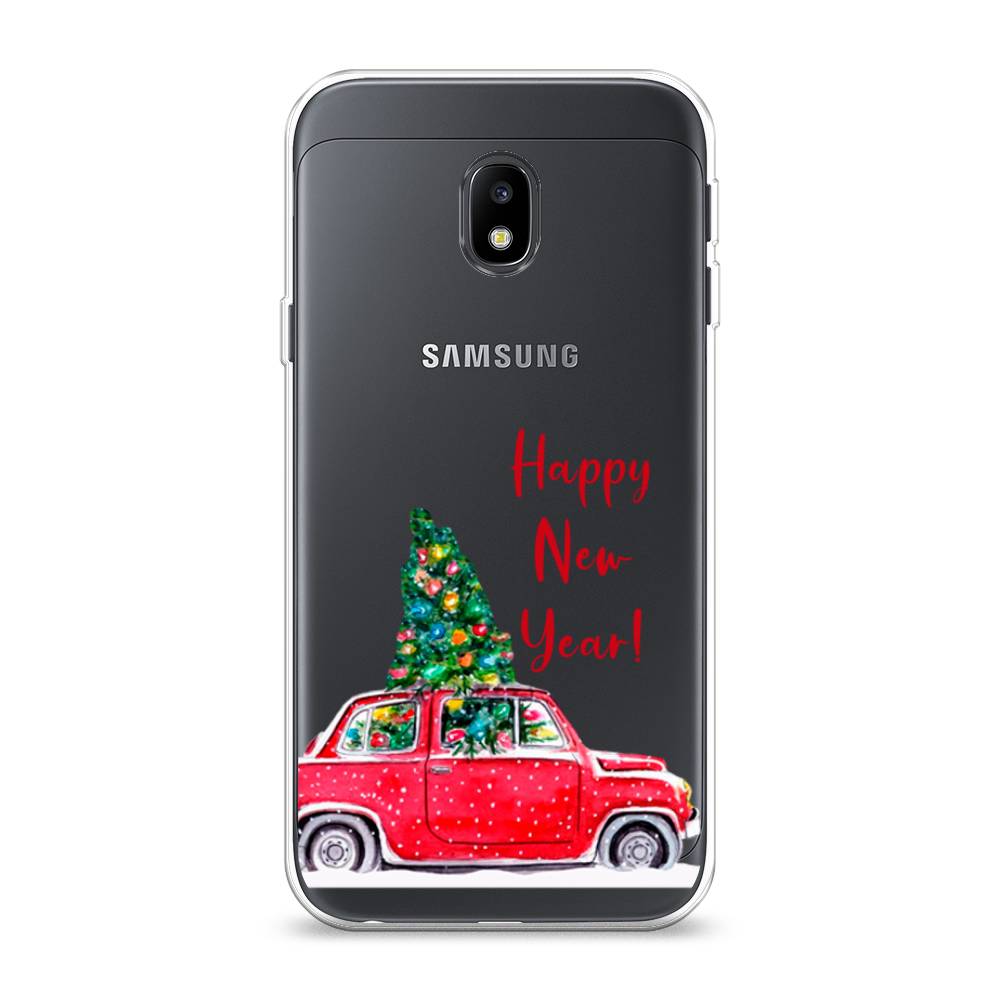 

Чехол на Samsung Galaxy J3 2017 "Happy New Year", Красный;зеленый, 22550-5