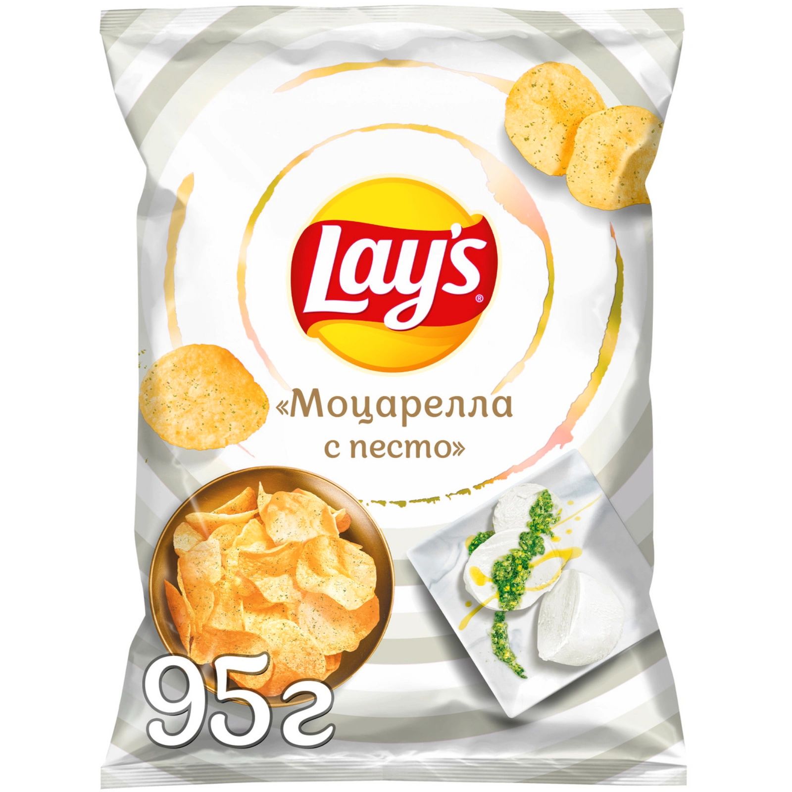 

Чипсы Lay’s картофельные, моцарелла с песто, 95 г