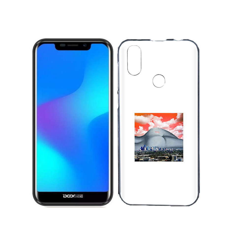 

Чехол MyPads Tocco для Doogee X70 город с девушкой на фоне, Прозрачный, Tocco
