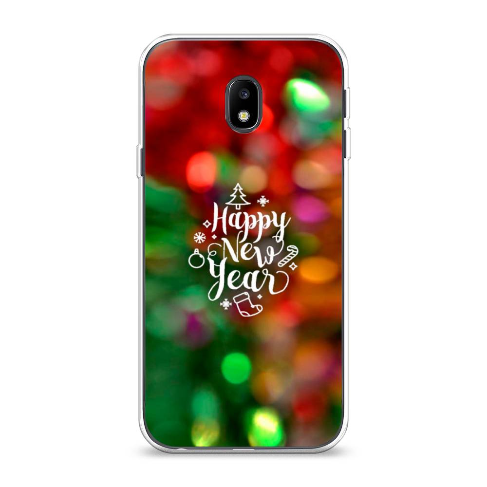 

Чехол на Samsung Galaxy J3 2017 "Новый Год на елке", Зеленый;красный;желтый, 22550-5