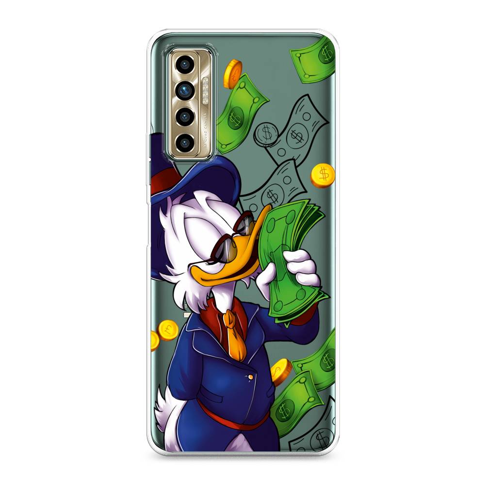 

Чехол для Tecno Camon 17P "Scrooge McDuck with Money", Синий;зеленый;белый, 300150-6