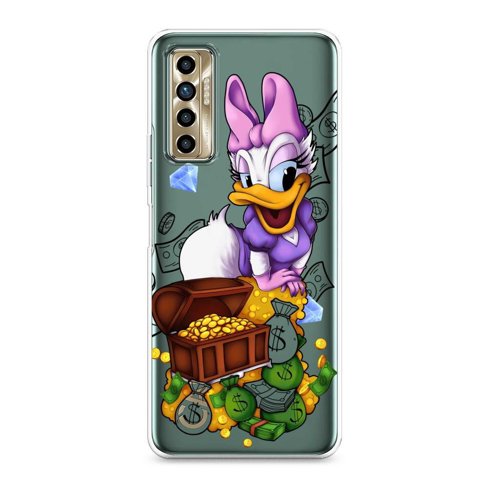 

Чехол для Tecno Camon 17P "Rich Daisy Duck", Коричневый;белый;фиолетовый, 300150-6