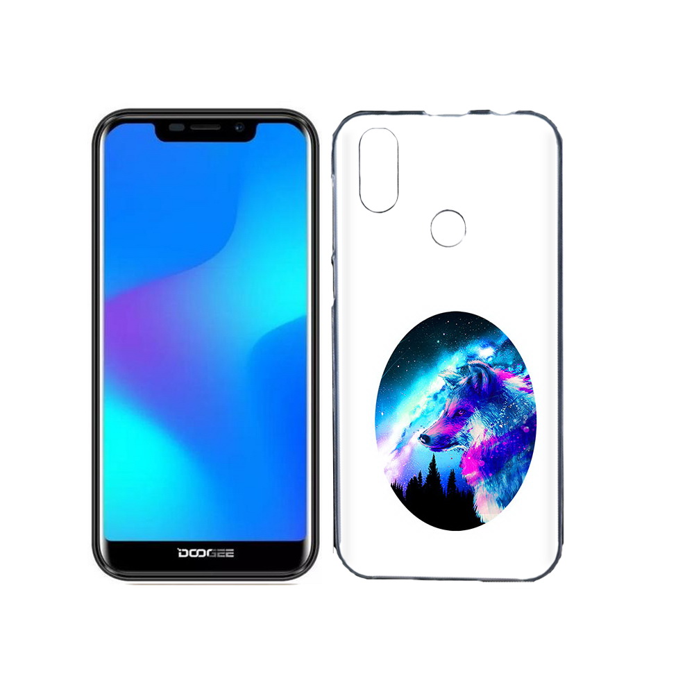 

Чехол MyPads Tocco для Doogee X70 голубой волк, Прозрачный, Tocco
