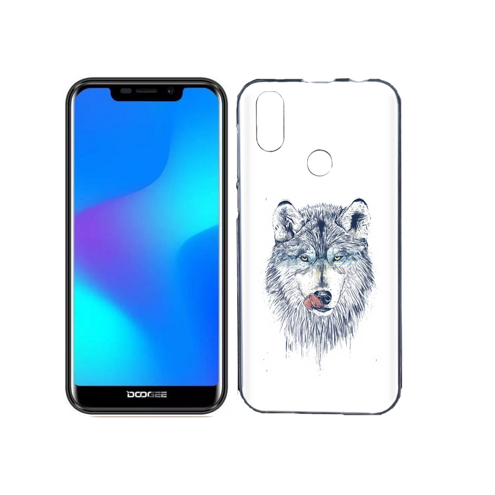 

Чехол MyPads Tocco для Doogee X70 голодгый волк, Прозрачный, Tocco