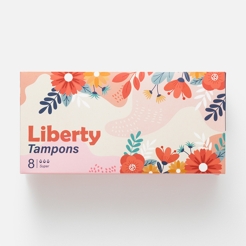 Тампоны Liberty Super гигиенические, с аппликатором, 8 шт. тампоны kotex с аппликатором super 16 шт