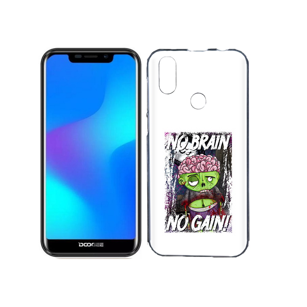 

Чехол MyPads Tocco для Doogee X70 глупый зомби, Прозрачный, Tocco