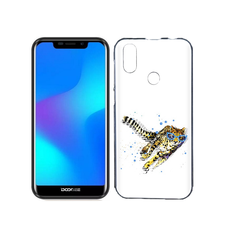 

Чехол MyPads Tocco для Doogee X70 гепард в очках, Прозрачный, Tocco