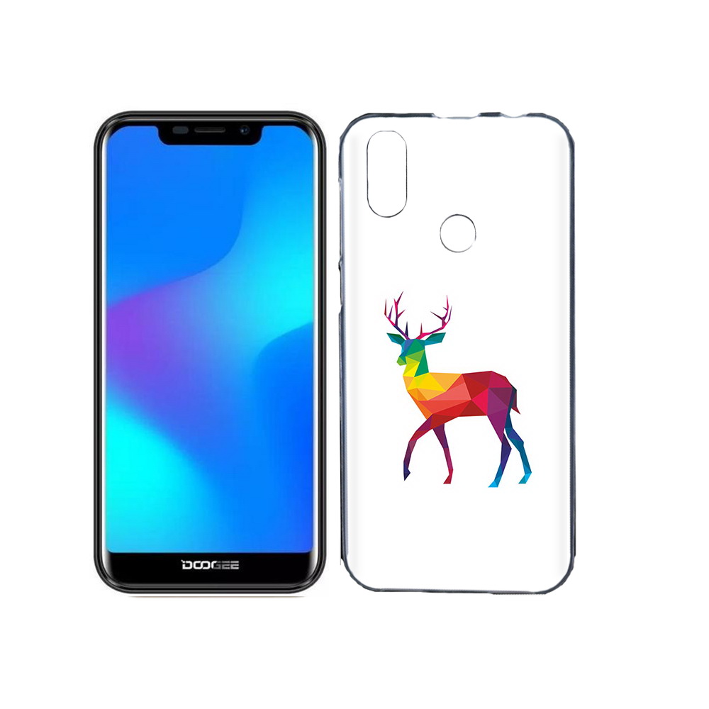 

Чехол MyPads Tocco для Doogee X70 геометрический олень, Прозрачный, Tocco
