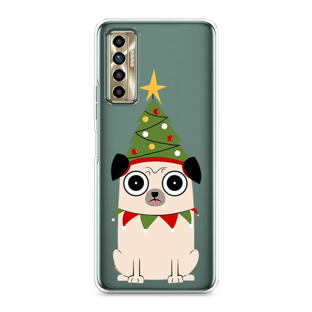 

Чехол для Tecno Camon 17P "Собачка с ёлочкой", Бежевый;красный;зеленый, 300150-1