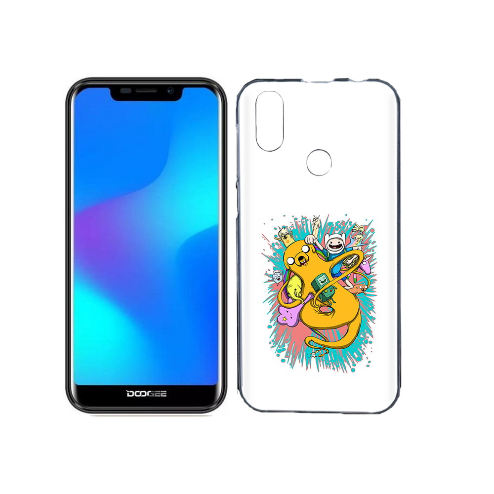 

Чехол MyPads Tocco для Doogee X70 время приключений рисунок, Прозрачный, Tocco