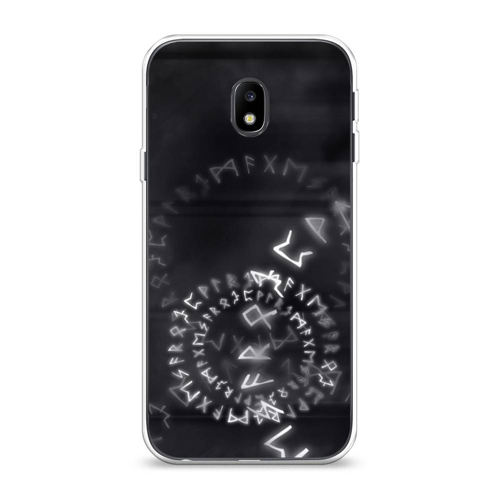 

Чехол на Samsung Galaxy J3 2017 "Руны", Серый;черный, 22550-3