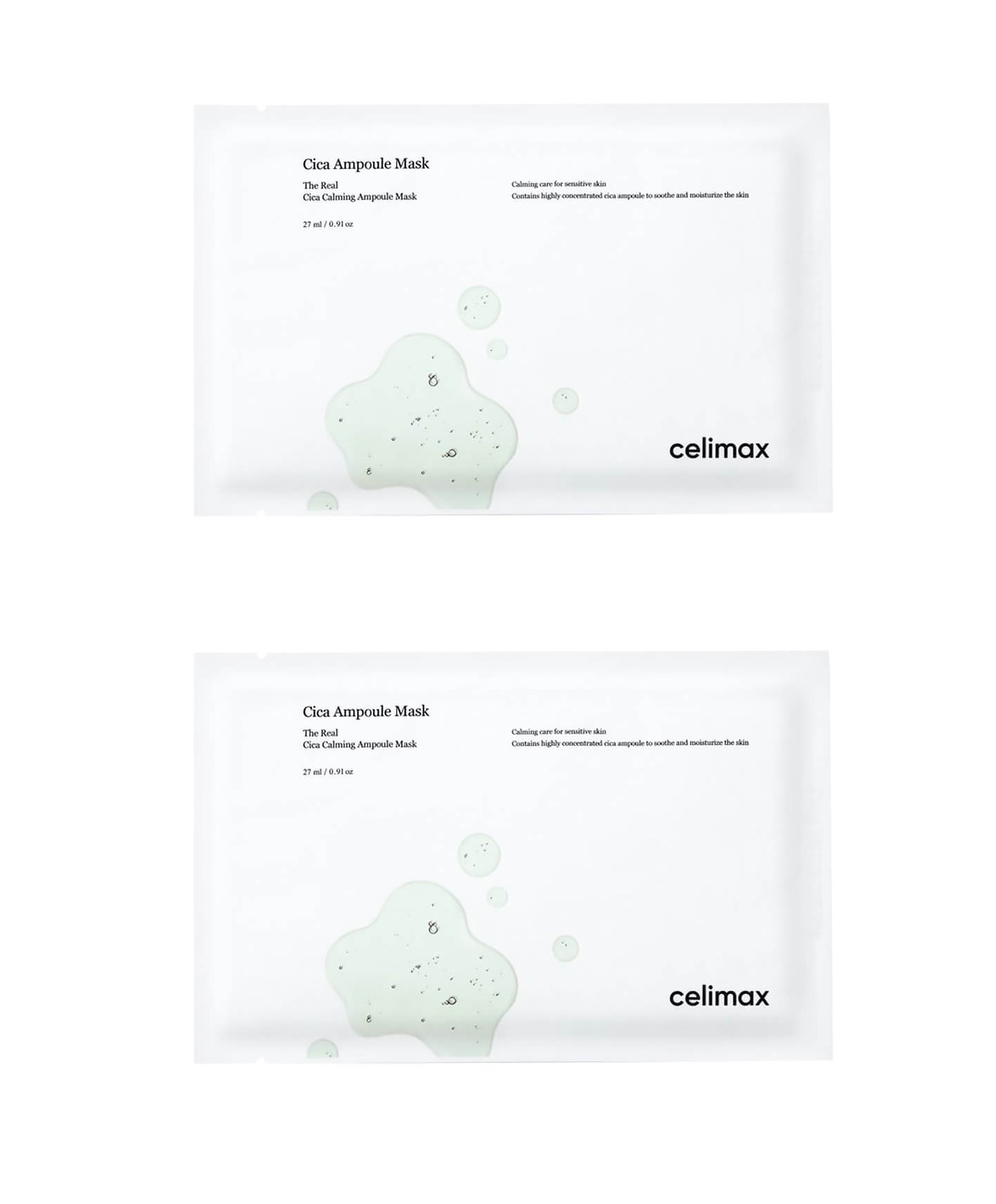 

Маска тканевая Сelimax The Real Cica Calming Ampoule Mask 27 мл 2 шт