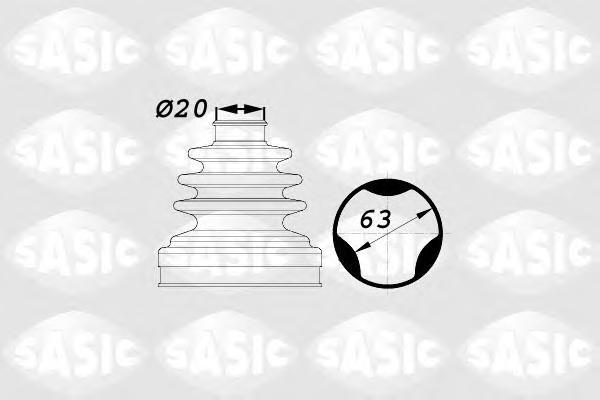 

SAS1900003_к-кт пыльника ШРУСа внутреннего! Citroen C3, Toyota Avensis, Honda Civic 1.1i-2