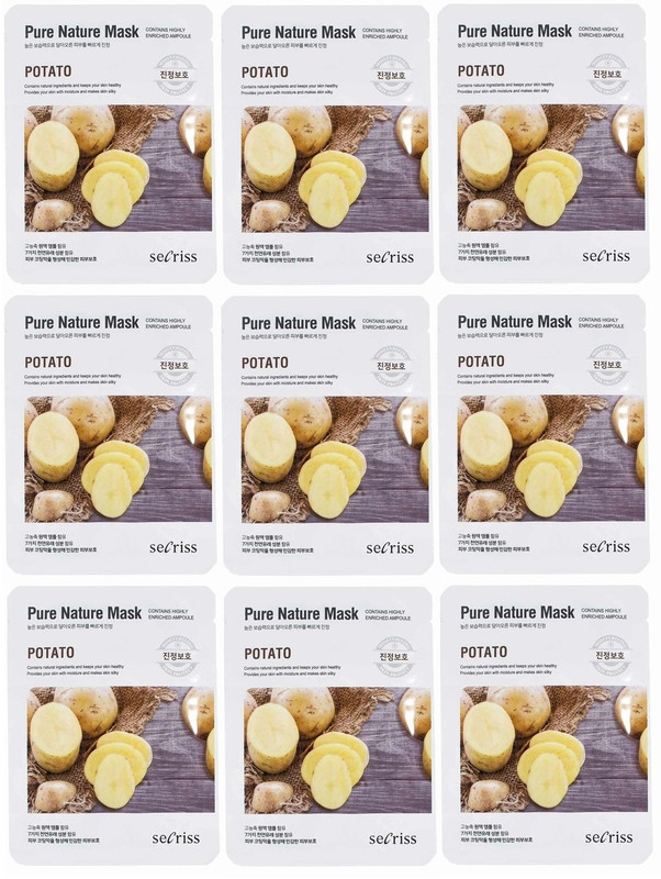 

Маска тканевая ANSKIN Secriss Pure Nature Mask Potato 25 мл 9 шт