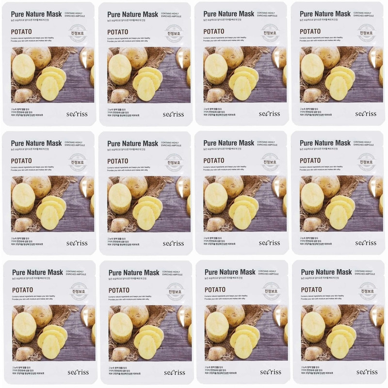

Маска тканевая ANSKIN Secriss Pure Nature Mask Pack-Potato 25мл 12 шт
