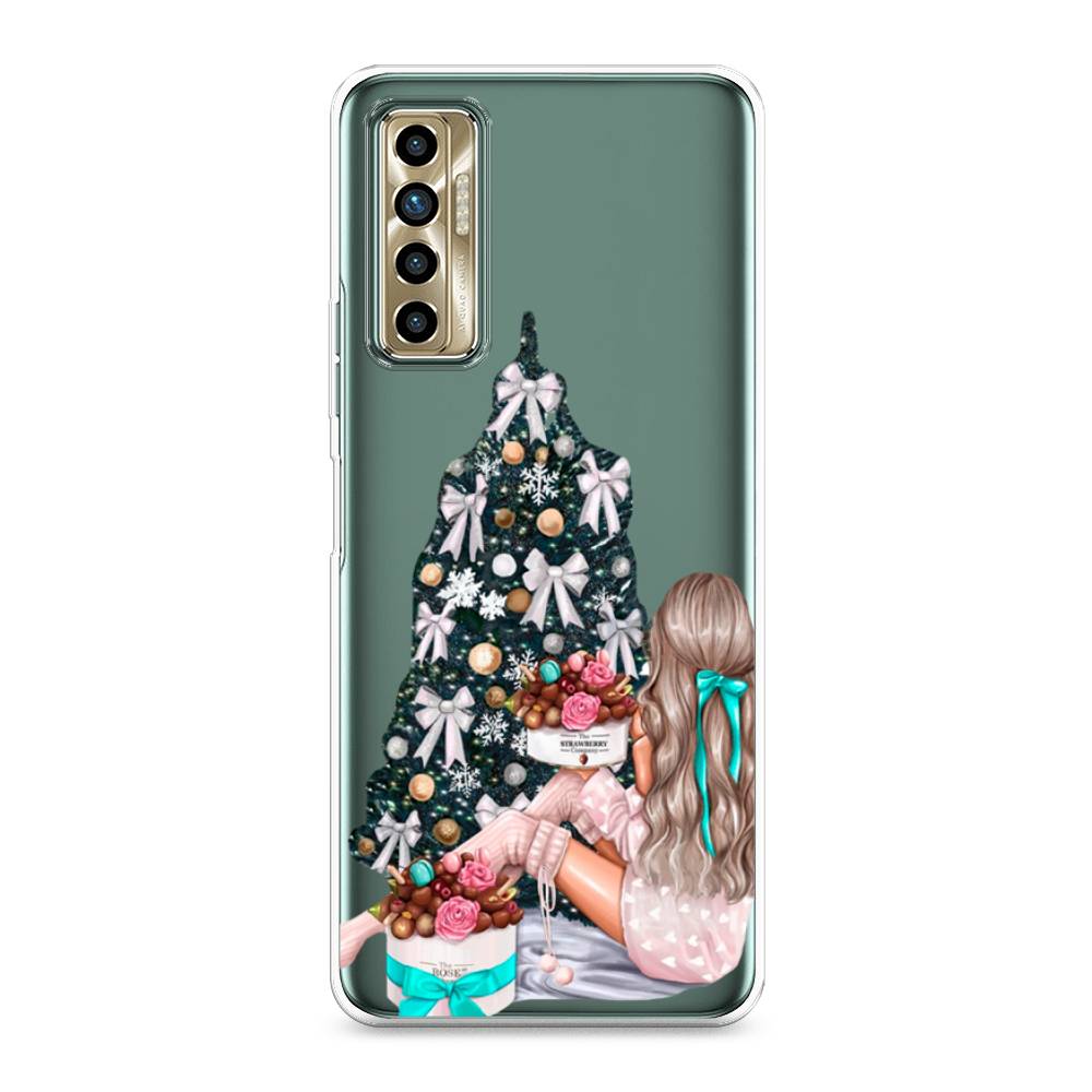 

Чехол для Tecno Camon 17P "New Year", Зеленый;бежевый;голубой, 300150-5