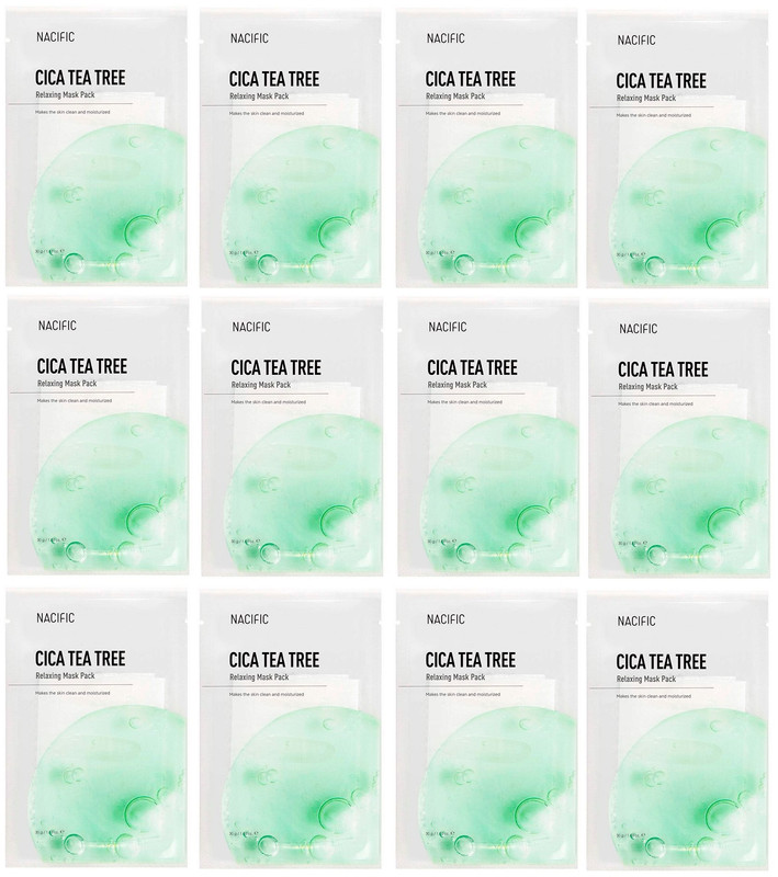 

Маска NACIFIC на тканевой основе Cica Tea Tree Relaxing Mask Pack 30 г 12 шт