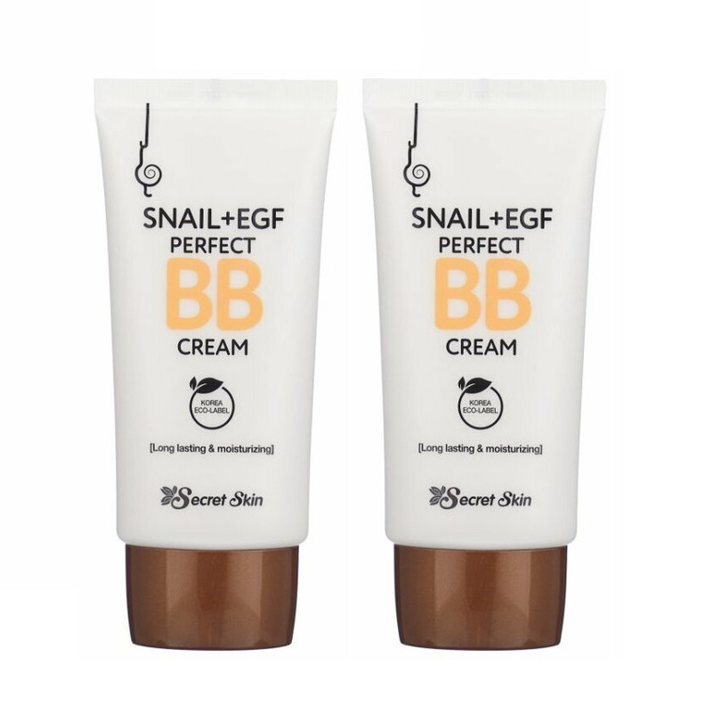 ББ крем SECRET SKIN с экстрактом улитки SNAIL EGF PERFECT BB CREAM 50мл 2 шт