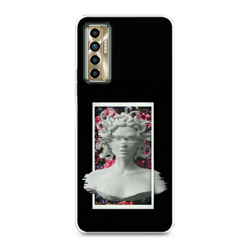 

Чехол для Tecno Camon 17P "Web Punk Медуза Горгона", Черный;серый, 300150-6