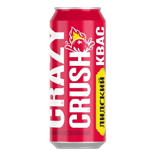 Квас Лидский хлебный Крейзи Краш клюква 0,5 л