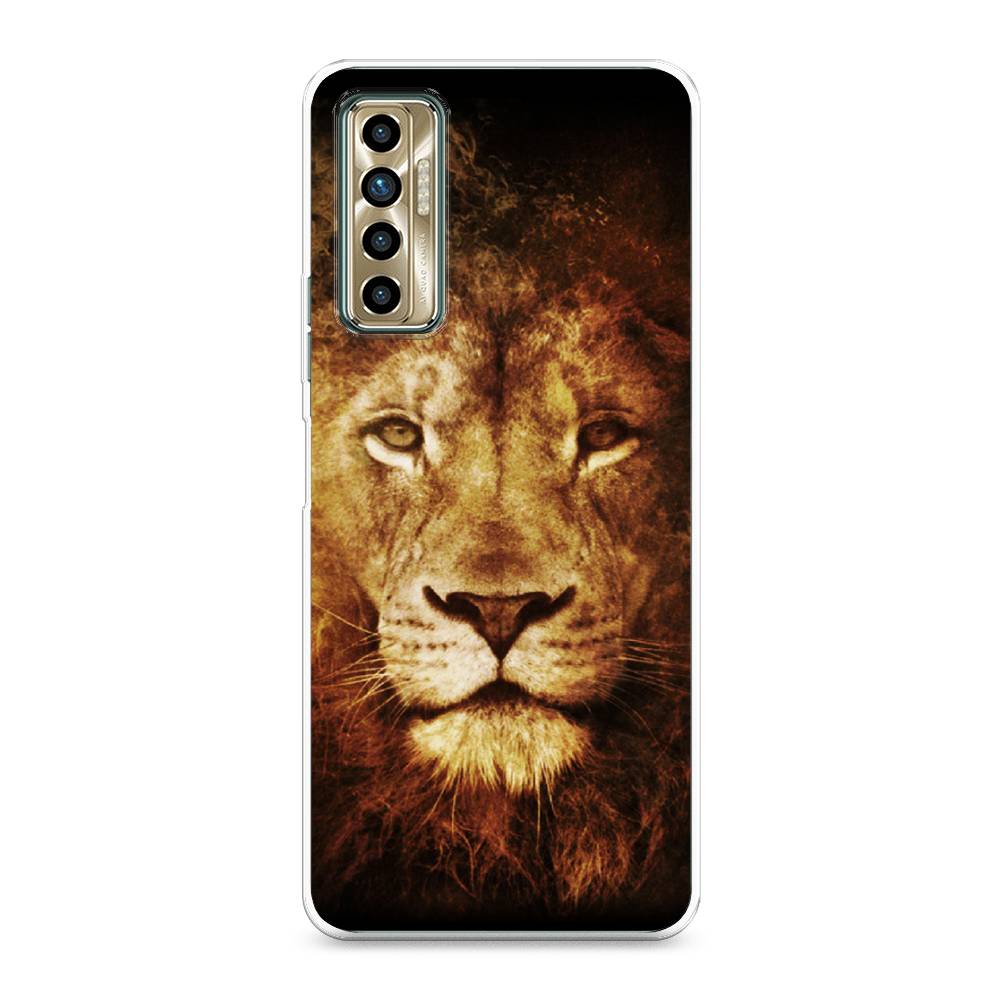 

Чехол для Tecno Camon 17P "Лев", Черный;коричневый;желтый, 300150-6