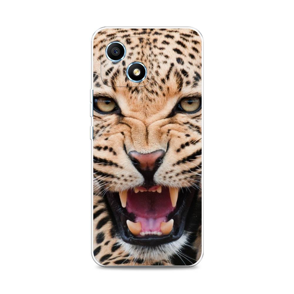 

Чехол на Honor Play 30 "Леопард 3d", Бежевый;черный, 6108750-6