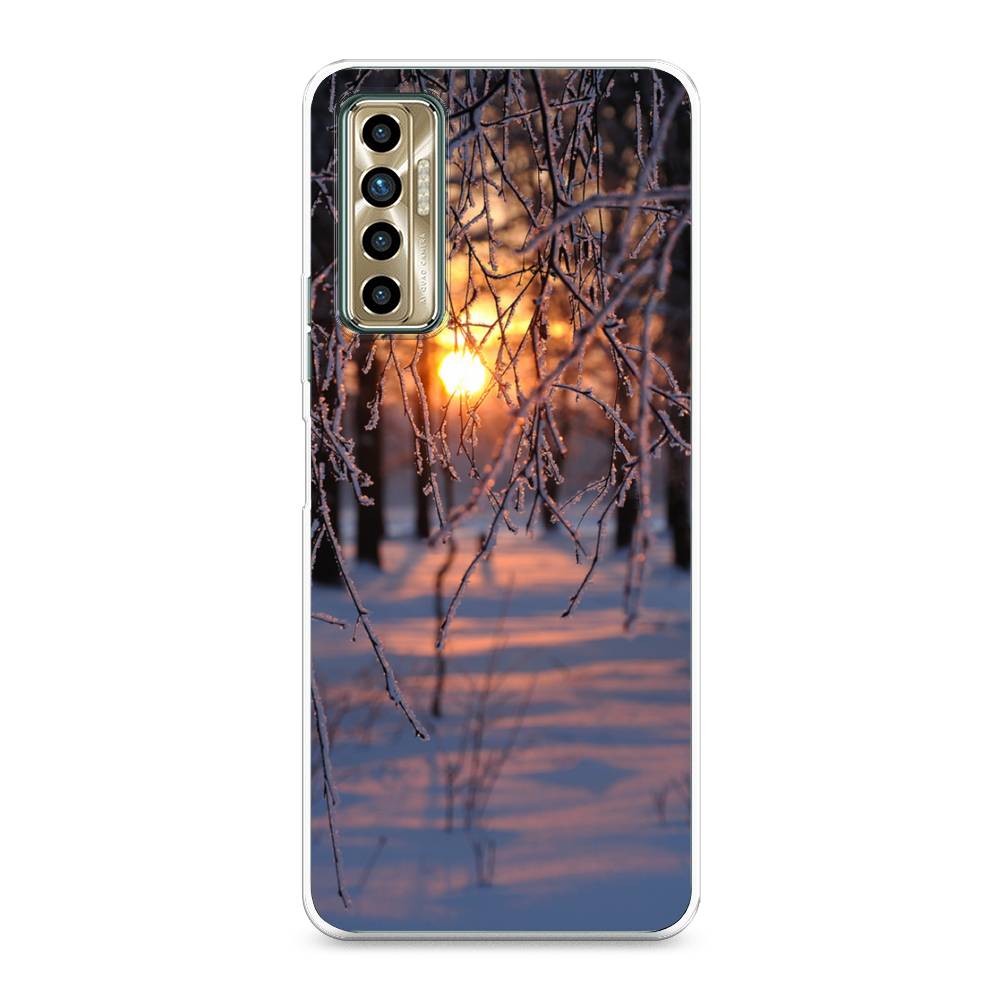 

Чехол для Tecno Camon 17P "Зима 7", Оранжевый;розовый;черный, 300150-2