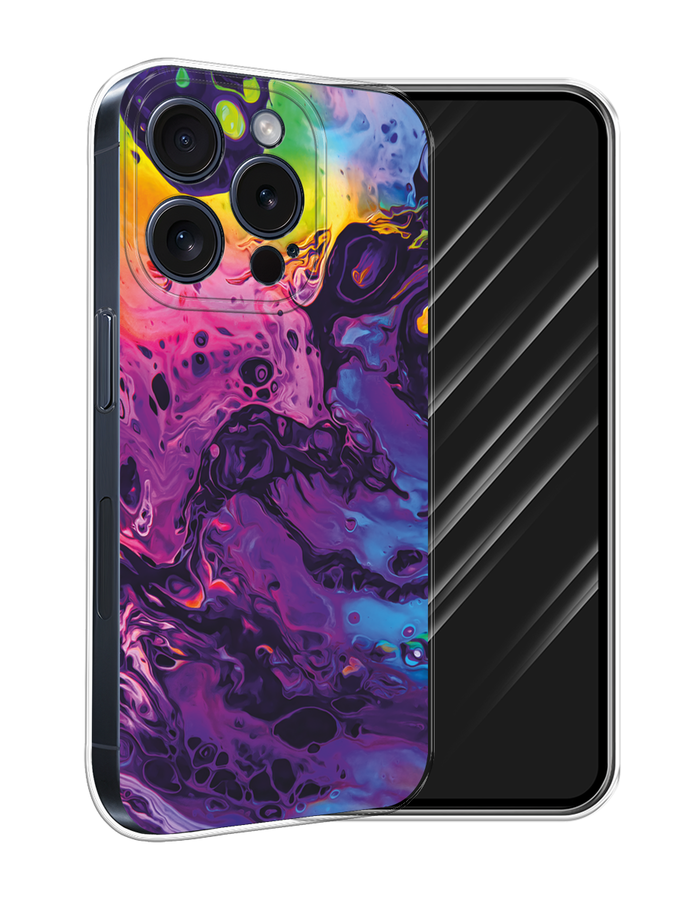 

Чехол Awog на Apple iPhone 15 Pro "ACID fluid", Бордовый, 15750-1
