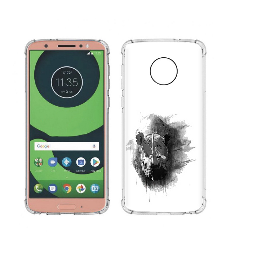 

Чехол MyPads Tocco для Motorola Moto G6 носорог (PT99805.376.523), Прозрачный, Tocco